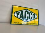 YACCO olie oud emaille reclamebord, Verzamelen, Merken en Reclamevoorwerpen, Reclamebord, Gebruikt, ., Ophalen of Verzenden