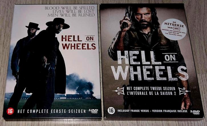 Hell On Wheels - Seizoen 1 en 2 - 6 DVDs, Cd's en Dvd's, Dvd's | Tv en Series, Zo goed als nieuw, Vanaf 16 jaar, Ophalen of Verzenden