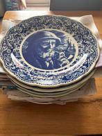Partij Delfts Blauw wandborden doorsnee 39-40 cm, Ophalen of Verzenden