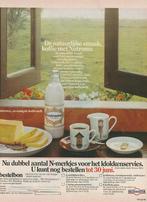 Retro reclame 1973 Nutricia Nutroma servies kopjes klokken, Verzenden, Overige typen