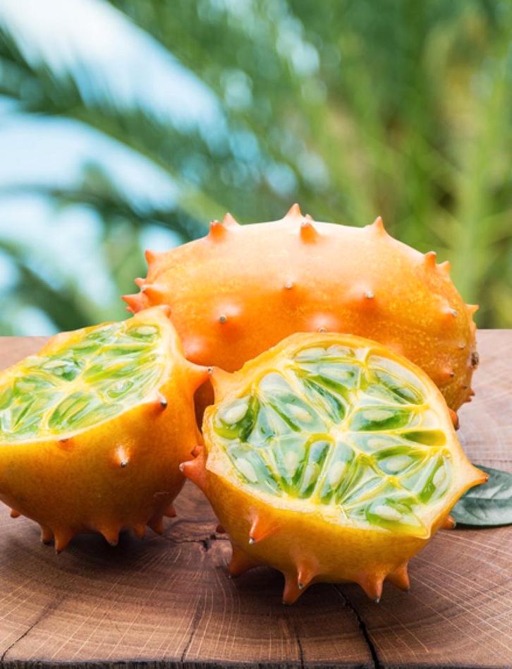 Uit de biologische moestuin: Kiwano, zaden., Tuin en Terras, Bloembollen en Zaden, Zaad, Voorjaar, Volle zon, Ophalen of Verzenden