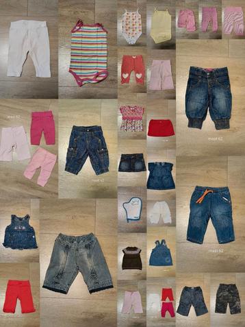 Kledingpakket babykleding 32 stuks - Maat 56-68 beschikbaar voor biedingen