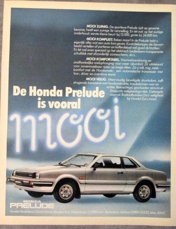 5 vintage advertenties reclames Honda autos 1981 auto Civic  beschikbaar voor biedingen