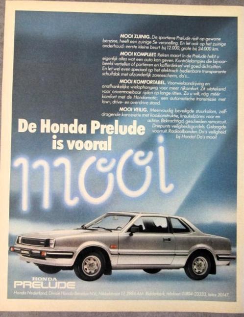 5 vintage advertenties reclames Honda autos 1981 auto Civic, Verzamelen, Automerken, Motoren en Formule 1, Gebruikt, Auto's, Verzenden