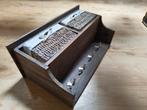 Kapstok hout met rieten mandjes, Huis en Inrichting, Woonaccessoires | Kapstokken, Wandkapstok, Gebruikt, Ophalen of Verzenden