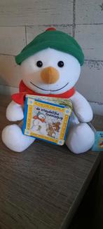 Schattige Sneeuwpop Knuffel met Boekje, Ophalen of Verzenden, Zo goed als nieuw, Overige typen
