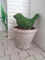 Brocante buxus vogel in pot....Poppenhuis 1:12... (Nr F2) *, Ophalen of Verzenden, Nieuw, Poppenhuis