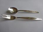 vleesvorkje en koffielepeltje Nieuwpoort 90., Ophalen of Verzenden, Zo goed als nieuw, Zilver, Los bestek