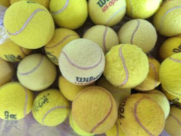 39 gebruikte tennisballen beschikbaar voor biedingen