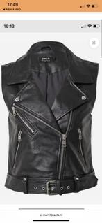Only leren gilet, Kleding | Dames, Bodywarmers, Zwart, Maat 42/44 (L), Ophalen of Verzenden, 0nly