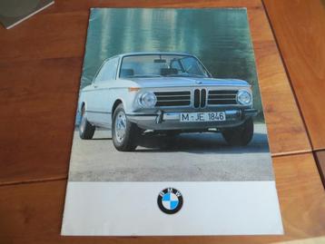 Groot formaat folder BMW 1602, 1802, 2002, 2002tii 1970 beschikbaar voor biedingen