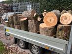 3 kuub gestapelde kuub blokken, esdoorn en kastanje., Tuin en Terras, Haardhout, Minder dan 3 m³, Ophalen