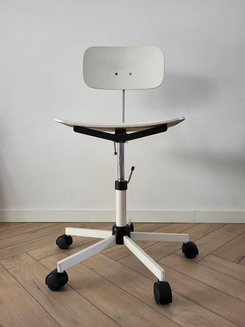 Deens design Rabami Kevi Stole bureaustoel, Huis en Inrichting, Bureaustoelen, Gebruikt, Bureaustoel, Wit, Ophalen