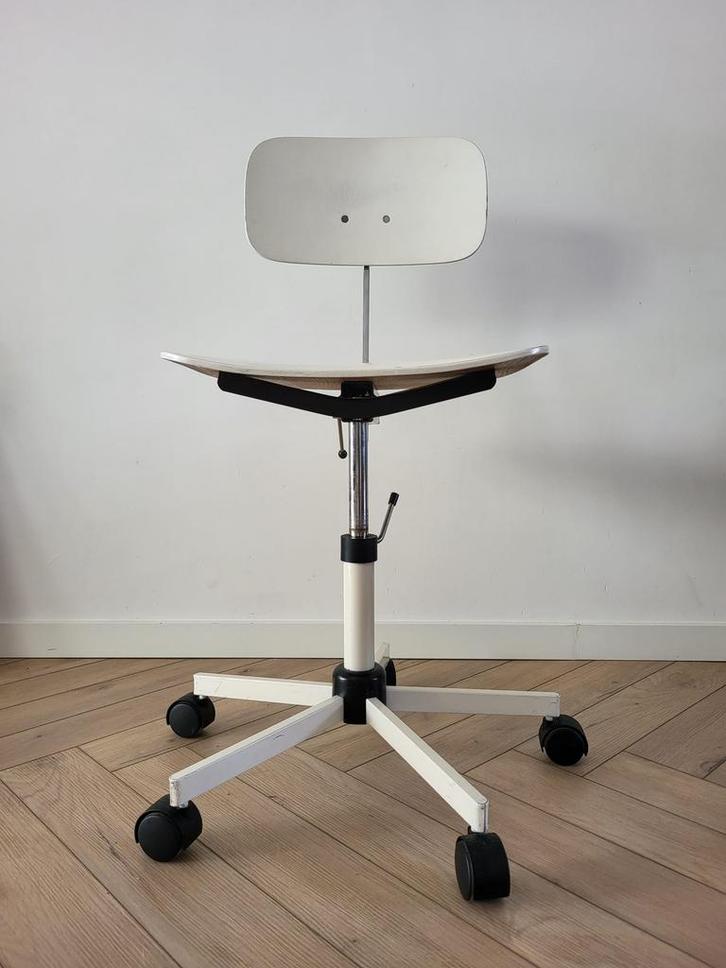 Deens design Rabami Kevi Stole bureaustoel, Huis en Inrichting, Bureaustoelen, Gebruikt, Bureaustoel, Wit, Ophalen
