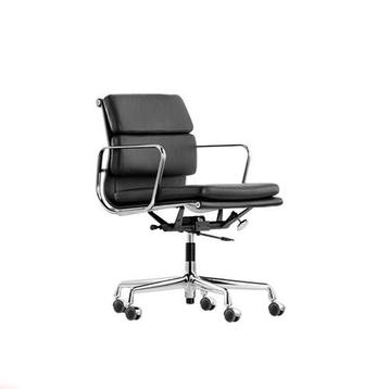 Vitra Eames ea 217 Chroom zwart leder ongebruikt beschikbaar voor biedingen