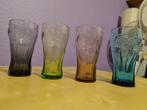 Coca-Cola Glazen Set - Zwart, Groen, Paars, Blauw, Verzamelen, Glas en Borrelglaasjes, Ophalen of Verzenden, Gebruikt, Frisdrankglas
