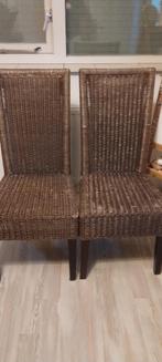 Rieten stoelen, Ophalen, Gebruikt, Bruin, Riet of Rotan