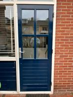 Buitendeur hout met dubbelglas, Gebruikt, Deurkozijn, 150 tot 225 cm, Inclusief glas