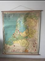 Oude schoolkaart nederland, Antiek en Kunst, Antiek | Schoolplaten, Ophalen, Aardrijkskunde