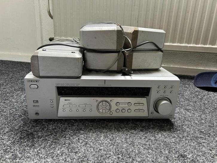 Sony STR-DE475 Receiver + Speakers, Audio, Tv en Foto, Versterkers en Receivers, Zo goed als nieuw, 60 tot 120 watt, Sony, Ophalen