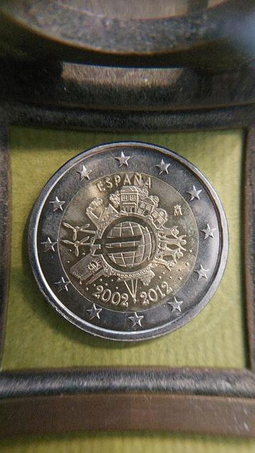 Spanje. 2 euro 2012. 10 jaar chartale euro beschikbaar voor biedingen