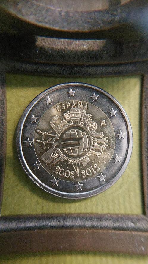 Spanje. 2 euro 2012. 10 jaar chartale euro, Postzegels en Munten, Munten | Europa | Euromunten, Losse munt, 2 euro, Spanje, Ophalen of Verzenden