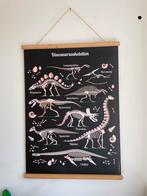 Dinosaurus schoolplaat dubbelzijdig - 50x70 cm, Ophalen, Zo goed als nieuw, Deurposter of groter, Film en Tv