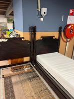 Antieke houten bedden 100x200, Ophalen, Eenpersoons, 200 cm, Hout