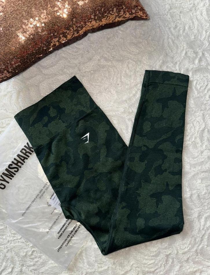 Gymshark adapt camo seamless legging groen maat m, Kleding | Dames, Sportkleding, Nieuw, Fitness of Aerobics, Maat 38/40 (M), Groen