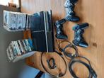PlayStation 3 met spellen., Ophalen of Verzenden, Gebruikt, Met 2 controllers, Slim
