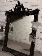 Brocante Spiegel met Engeltjes & Verlichting, Huis en Inrichting, Woonaccessoires | Spiegels, Gebruikt, 100 tot 150 cm, Ophalen of Verzenden