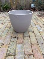 Grijze bloempot - 19 cm diameter - Gratis!, Tuin en Terras, Ophalen, Overige materialen, Gebruikt, Rond