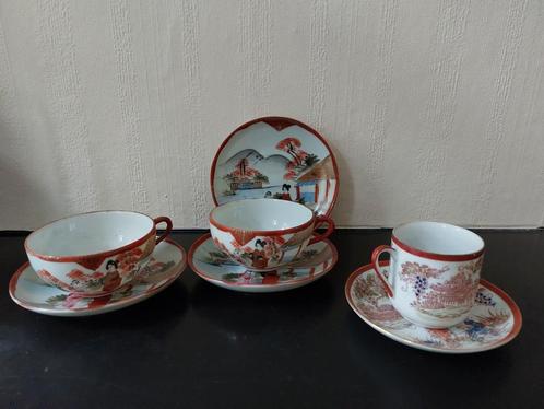 Chinese kop en schotels porcelein, Antiek en Kunst, Antiek | Servies compleet, Ophalen