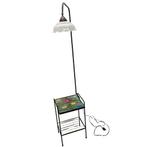 Vintage leeslamp met tegeltafel, Verzamelen, Retro, Ophalen, Huis en Inrichting