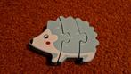 Houten Puzzel Egel, Ophalen, 2 tot 4 jaar, Zo goed als nieuw, Van hout