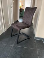 8 Stevige Eetkamerstoelen - Set, Huis en Inrichting, Stoelen, Ophalen, Gebruikt, Metaal, Grijs