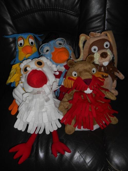 5x Fabeltjeskrant handpoppen van de AH, Kinderen en Baby's, Speelgoed | Knuffels en Pluche, Gebruikt, Overige typen, Ophalen of Verzenden