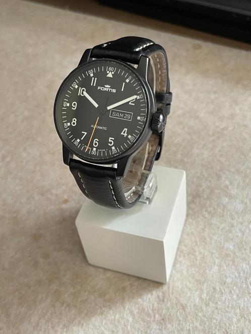 Fortis Pilot Professional Day-Date black PVD, Sieraden, Tassen en Uiterlijk, Horloges | Heren, Gebruikt, Polshorloge, Overige merken