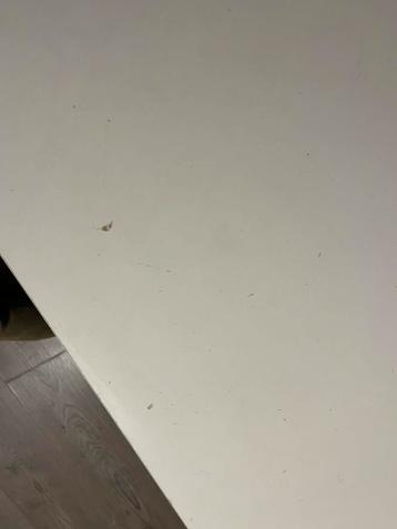 Witte Malm bureau IKEA 140x73 cm - Gebruikt - afbeelding 4