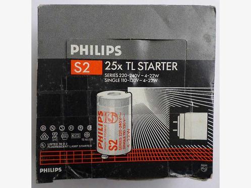 25x Philips S2 starter 4-22W nieuw indoos TL buis starter c6, Huis en Inrichting, Lampen | Overige, Nieuw, Ophalen of Verzenden