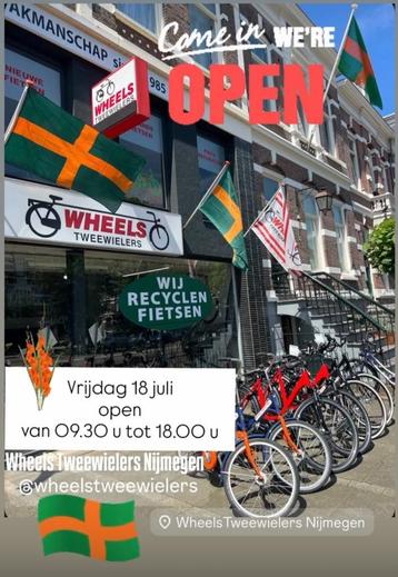 Herenfietsen, 2dehands GROTE voorraad bij Wheels in Nijmegen beschikbaar voor biedingen