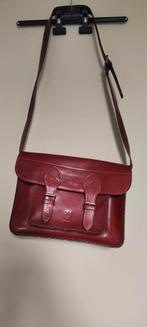 Firenze kleine cognackleurige leren satchelbag, 22x29x7 cm, Sieraden, Tassen en Uiterlijk, Tassen | Schoudertassen, Overige merken