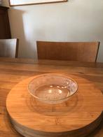 Glazen schaaltje met kant decoratie, Schaal, Rond, Ophalen of Verzenden, Glas