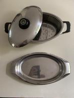 AMC Vispan, vergietplaat en schaal., Kookpan of Snelkookpan, Overige materialen, Gebruikt, Keramische plaat