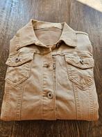 Beige stretch denim/spijkerjasje mt. L, Ophalen of Verzenden, Nieuw, Beige