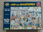 Jan van Haasteren 10 jaar! 1000st, Hobby en Vrije tijd, Denksport en Puzzels, Ophalen of Verzenden, 500 t/m 1500 stukjes, Zo goed als nieuw