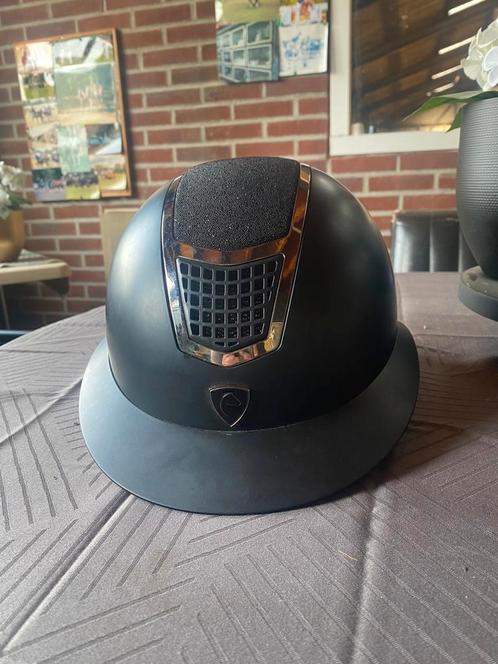 Zwarte Equitheme Cap met glitters, Dieren en Toebehoren, Paardrijkleding, Cap, Ophalen of Verzenden