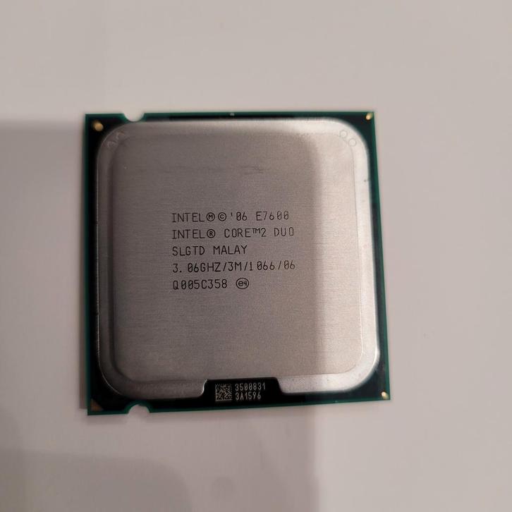 Intel Core 2 Duo E7600 3.06GHz Processor (Pulled 100%), Computers en Software, Processors, Gebruikt, 2-core, 3 tot 4 Ghz, Ophalen of Verzenden
