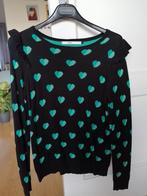 Steps trui maat S - Zwart/Groen met hartjes, Zwart, Ophalen of Verzenden, Zo goed als nieuw, Steps
