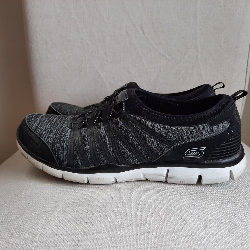 Skechers sneakers zwart grijs mêlee maat 41, Skechers, Zwart, Ophalen of Verzenden, Sneakers of Gympen